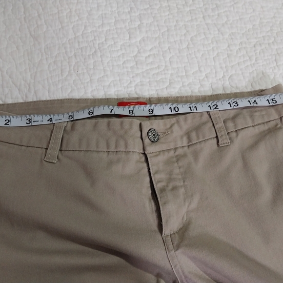 Dickies Juniors Women's Sz.11 Beige Chinos Classic Straight Leg Cotton Blend - Picture 5 of 13